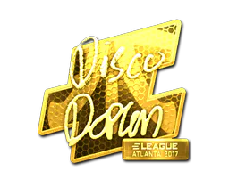 Sticker disco doplan (Gold) | Atlanta 2017 - Preço e onde comprar no CS2