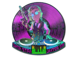 Sticker DJ Safecracker (Lenticular) - Preço e onde comprar no CS2