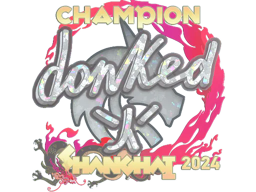 Sticker donk (Glitter, Champion) | Shanghai 2024 - Preço e onde comprar no CS2
