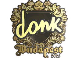 Sticker donk (Gold) | Budapest 2025 - Preço e onde comprar no CS2