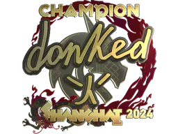Sticker donk (Gold, Champion) | Shanghai 2024 - Preço e onde comprar no CS2