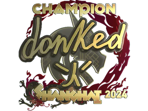 Sticker donk (Gold, Champion) | Shanghai 2024 - Preço e onde comprar no CS2