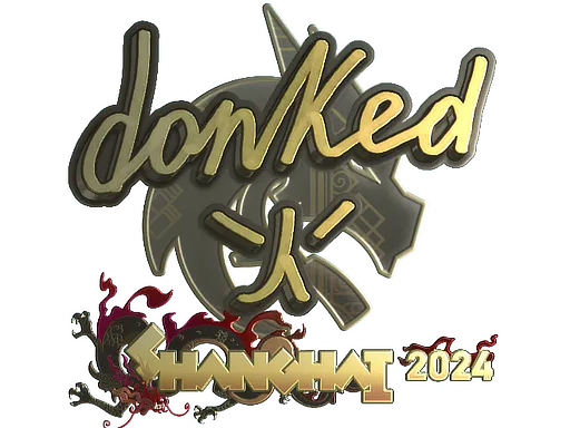 Sticker donk (Gold) | Shanghai 2024 - Preço e onde comprar no CS2