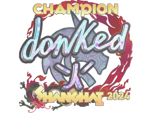 Sticker donk (Holo, Champion) | Shanghai 2024 - Preço e onde comprar no CS2