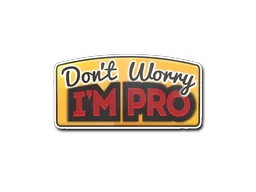 Sticker Don't Worry, I'm Pro - Preço e onde comprar no CS2