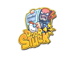 Sticker Door Stuck (Foil) - Preço e onde comprar no CS2