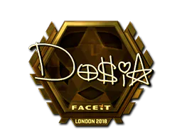 Sticker Dosia (Gold) | London 2018 - Preço e onde comprar no CS2