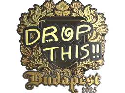 Sticker drop (Gold) | Budapest 2025 - Preço e onde comprar no CS2