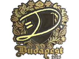 Sticker dumau (Gold) | Budapest 2025 - Preço e onde comprar no CS2