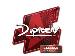 Sticker dupreeh | Atlanta 2017 - Preço e onde comprar no CS2