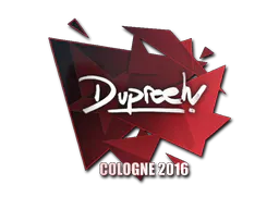 Sticker dupreeh | Cologne 2016 - Preço e onde comprar no CS2