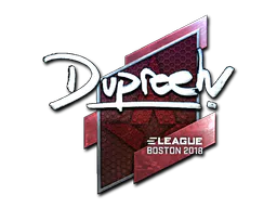 Sticker dupreeh (Foil) | Boston 2018 - Preço e onde comprar no CS2