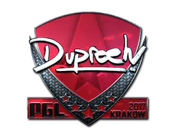 Sticker dupreeh (Foil) | Krakow 2017 - Preço e onde comprar no CS2