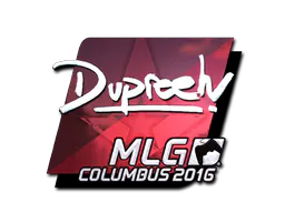 Sticker dupreeh (Foil) | MLG Columbus 2016 - Preço e onde comprar no CS2