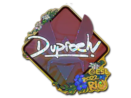 Sticker dupreeh (Glitter) | Rio 2022 - Preço e onde comprar no CS2