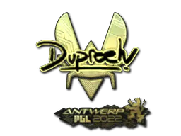 Sticker dupreeh (Gold) | Antwerp 2022 - Preço e onde comprar no CS2