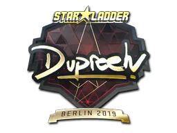 Sticker dupreeh (Gold) | Berlin 2019 - Preço e onde comprar no CS2