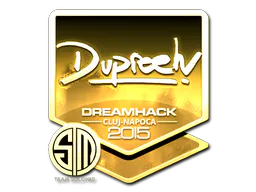 Sticker dupreeh (Gold) | Cluj-Napoca 2015 - Preço e onde comprar no CS2