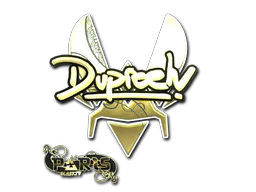 Sticker dupreeh (Gold) | Paris 2023 - Preço e onde comprar no CS2