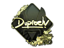 Sticker dupreeh (Gold) | Rio 2022 - Preço e onde comprar no CS2