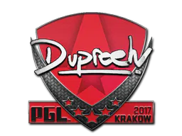 Sticker dupreeh | Krakow 2017 - Preço e onde comprar no CS2