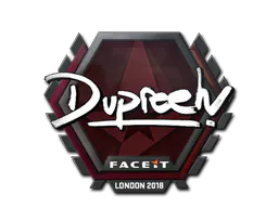 Sticker dupreeh | London 2018 - Preço e onde comprar no CS2
