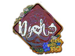 Sticker Dycha (Glitter) | Rio 2022 - Preço e onde comprar no CS2