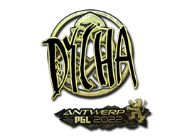 Sticker dycha (Gold) | Antwerp 2022 - Preço e onde comprar no CS2