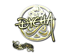 Sticker Dycha (Gold) | Paris 2023 - Preço e onde comprar no CS2