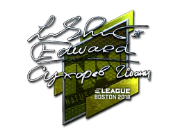 Sticker Edward (Foil) | Boston 2018 - Preço e onde comprar no CS2