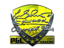 Sticker Edward (Foil) | Krakow 2017 - Preço e onde comprar no CS2