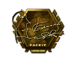 Sticker Edward (Gold) | London 2018 - Preço e onde comprar no CS2