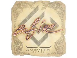 Sticker efire | Austin 2025 - Preço e onde comprar no CS2