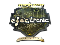 Sticker electronic (Gold) | Berlin 2019 - Preço e onde comprar no CS2