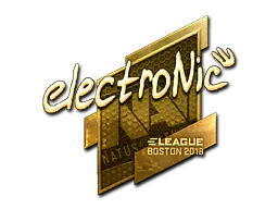 Sticker electronic (Gold) | Boston 2018 - Preço e onde comprar no CS2