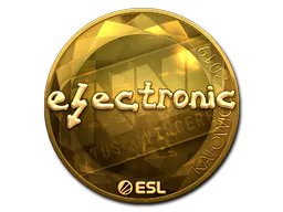 Sticker electronic (Gold) | Katowice 2019 - Preço e onde comprar no CS2