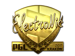 Sticker electronic (Gold) | Krakow 2017 - Preço e onde comprar no CS2
