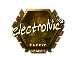 Sticker electronic (Gold) | London 2018 - Preço e onde comprar no CS2