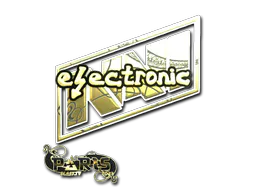 Sticker electronic (Gold) | Paris 2023 - Preço e onde comprar no CS2
