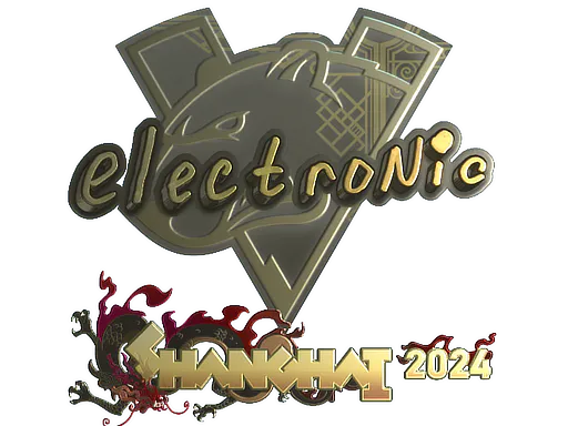 Sticker electronic (Gold) | Shanghai 2024 - Preço e onde comprar no CS2