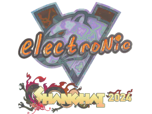 Sticker electronic (Holo) | Shanghai 2024 - Preço e onde comprar no CS2
