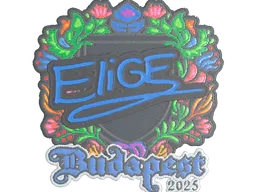 Sticker EliGE (Embroidered) | Budapest 2025 - Preço e onde comprar no CS2
