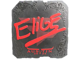 Sticker EliGE (Foil) | Austin 2025 - Preço e onde comprar no CS2