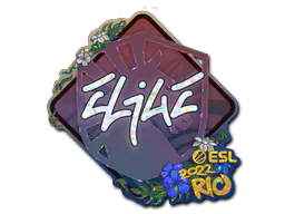 Sticker EliGE (Glitter) | Rio 2022 - Preço e onde comprar no CS2