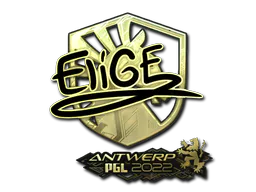 Sticker EliGE (Gold) | Antwerp 2022 - Preço e onde comprar no CS2