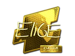 Sticker EliGE (Gold) | Atlanta 2017 - Preço e onde comprar no CS2