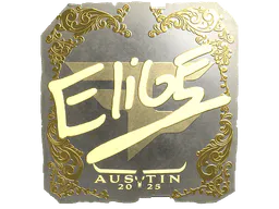 Sticker EliGE (Gold) | Austin 2025 - Preço e onde comprar no CS2