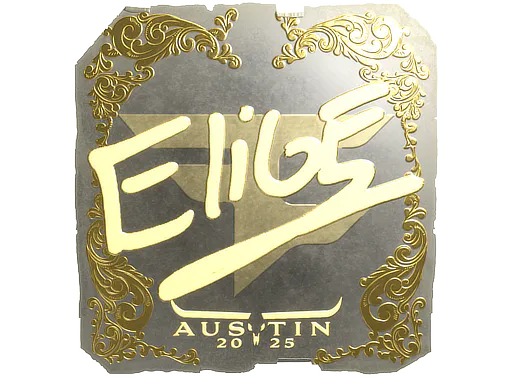 Sticker EliGE (Gold) | Austin 2025 - Preço e onde comprar no CS2