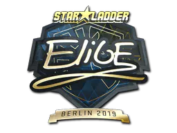 Sticker EliGE (Gold) | Berlin 2019 - Preço e onde comprar no CS2