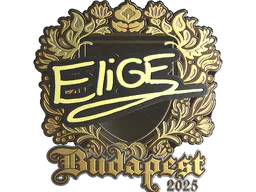 Sticker EliGE (Gold) | Budapest 2025 - Preço e onde comprar no CS2